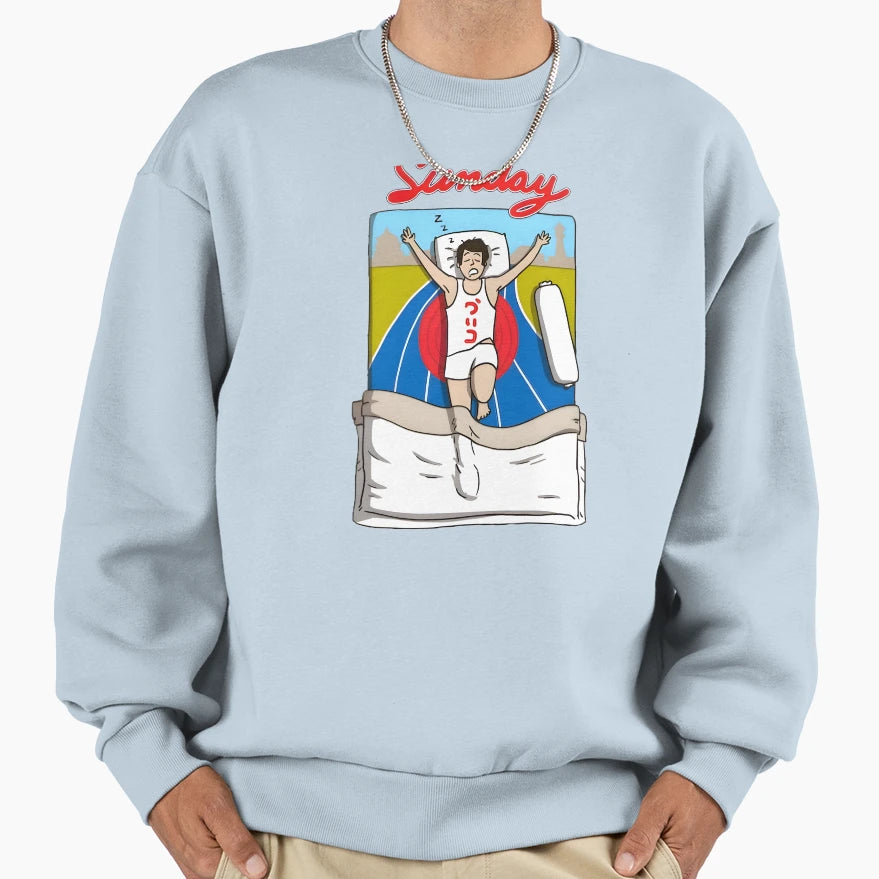 Sunday Lazy Sweatshirt - Minimalist Print for Adults - T-Shirt, Sweatshirt, Hoodie