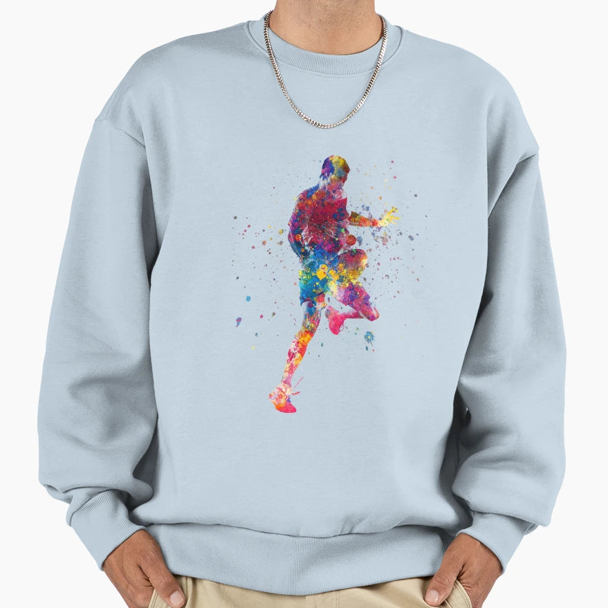 Watercolor Paddle Player Sweatshirt - Graphic Print Men Women - T-Shirt, Sweatshirt, Hoodie