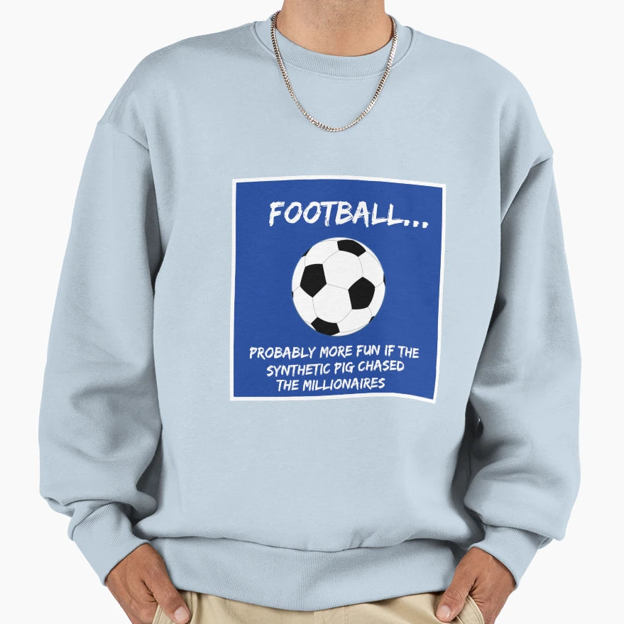Football Synthetic Pig Sweatshirt - Graphic Print for Adults - T-Shirt, Sweatshirt, Hoodie