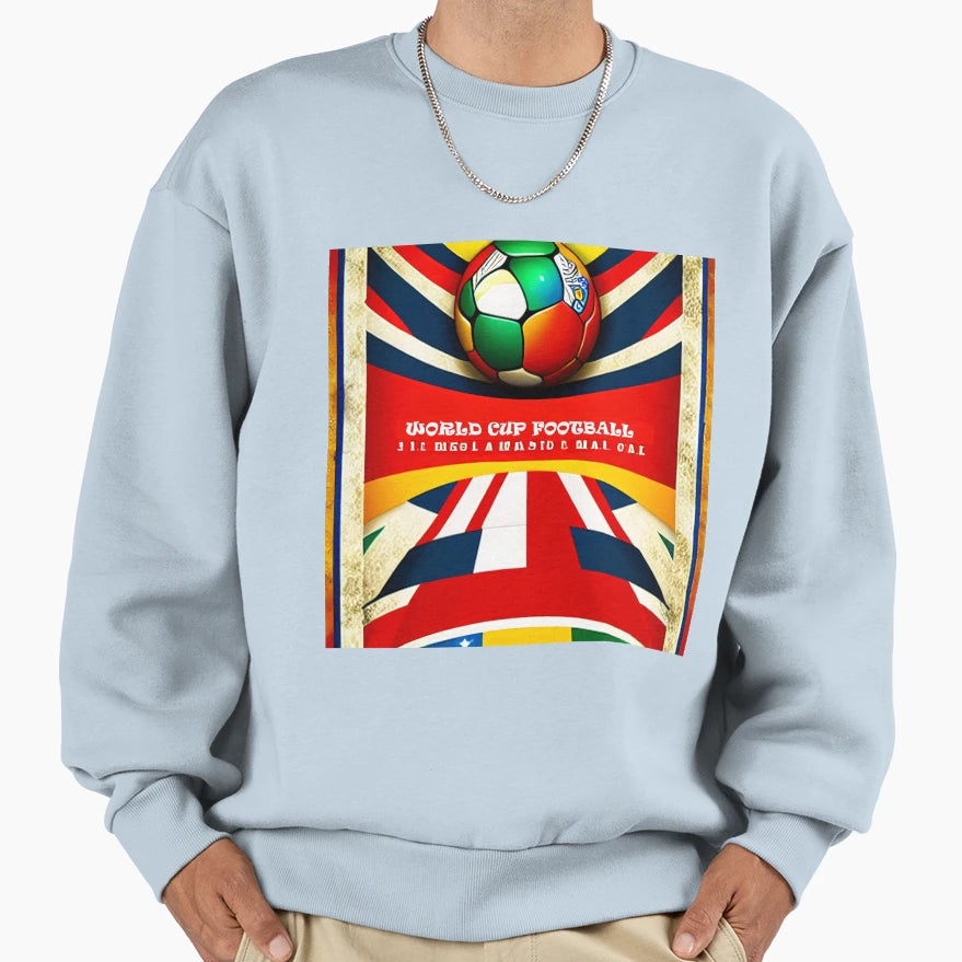 Globe World Cup Sweatshirt - Trendy Graphic for Adults - T-Shirt, Sweatshirt, Hoodie