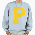 Alphabet Yellow P Sports Letter P Sweatshirt - Streetwear Style Unisex - T-Shirt, Sweatshirt, Hoodie