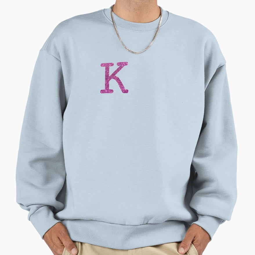 Glitter K Sweatshirt - Aesthetic Graphic for Adults - T-Shirt, Sweatshirt, Hoodie