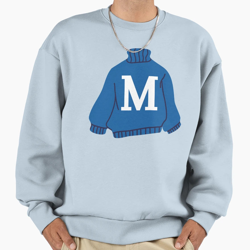 Letter Sweatshirt - Novelty Apparel Unisex - T-Shirt, Sweatshirt, Hoodie