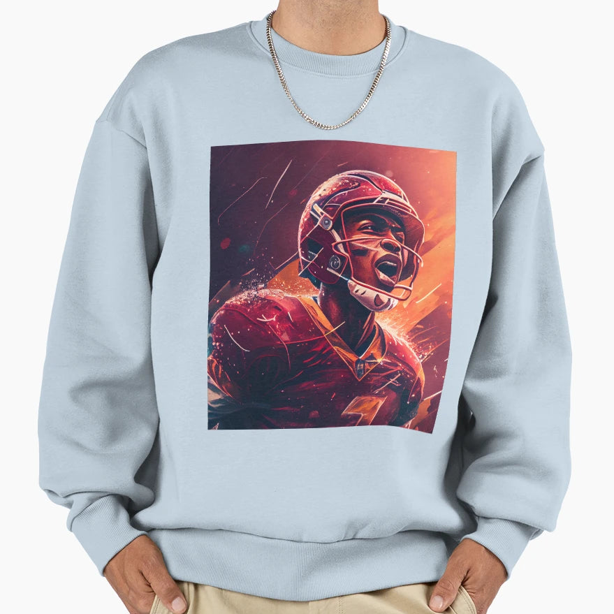 Quarterback General Charging Sweatshirt - Graphic Print for Adults - T-Shirt, Sweatshirt, Hoodie