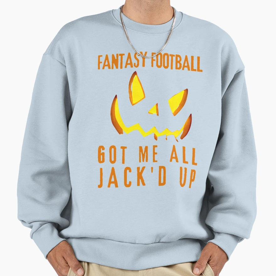 Fantasy Football Halloween Sweatshirt - Minimalist Print for Adults - T-Shirt, Sweatshirt, Hoodie