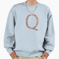 Brick Wall Q Letter Sweatshirt - Minimalist Print Unisex - T-Shirt, Sweatshirt, Hoodie