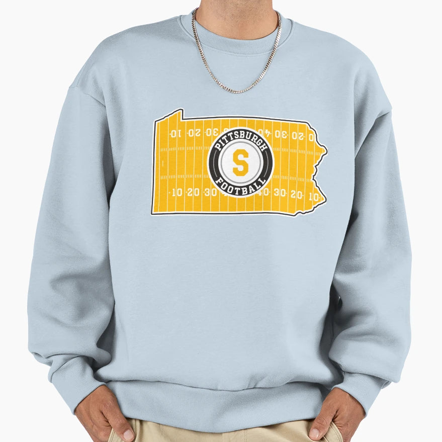 Map Pennsylvania State Football Sweatshirt - Graphic Print Men Women - T-Shirt, Sweatshirt, Hoodie