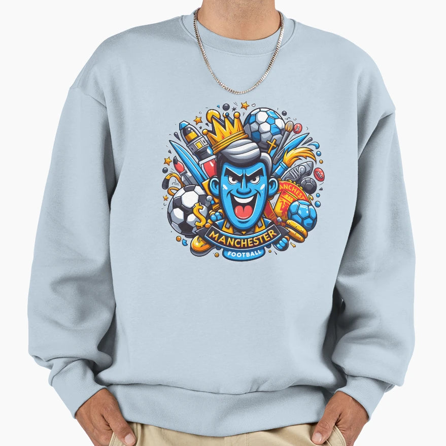 Manchester Football Sweatshirt - Streetwear Style for Adults - T-Shirt, Sweatshirt, Hoodie