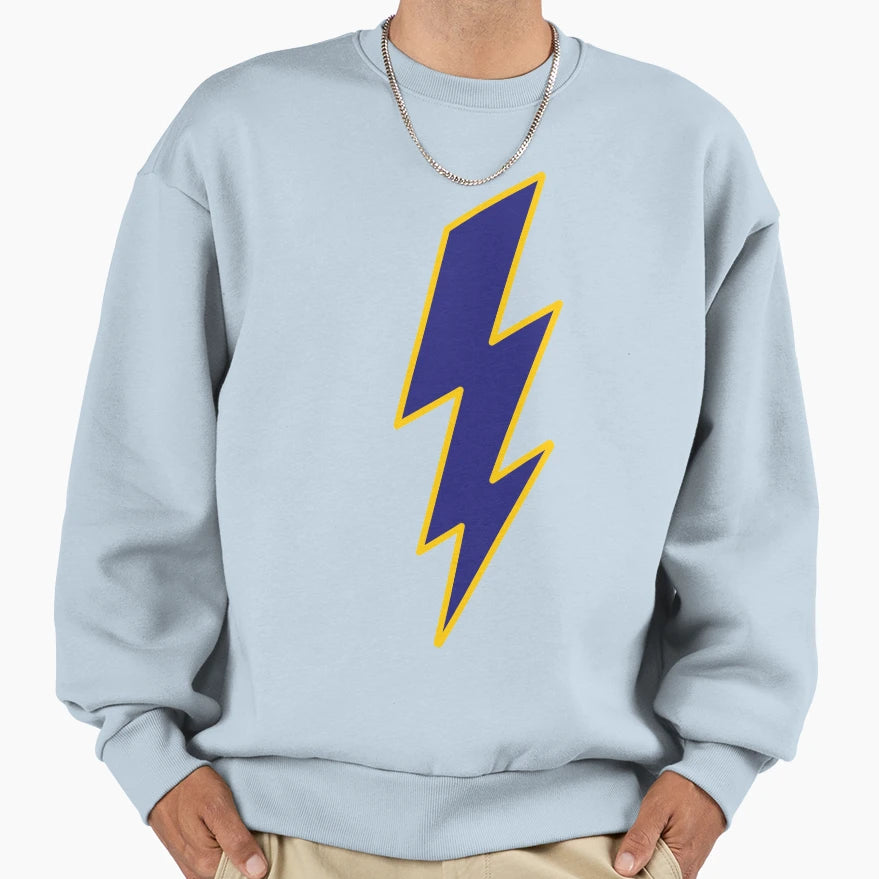 Blue Lightning Sweatshirt - Aesthetic Graphic Unisex - T-Shirt, Sweatshirt, Hoodie