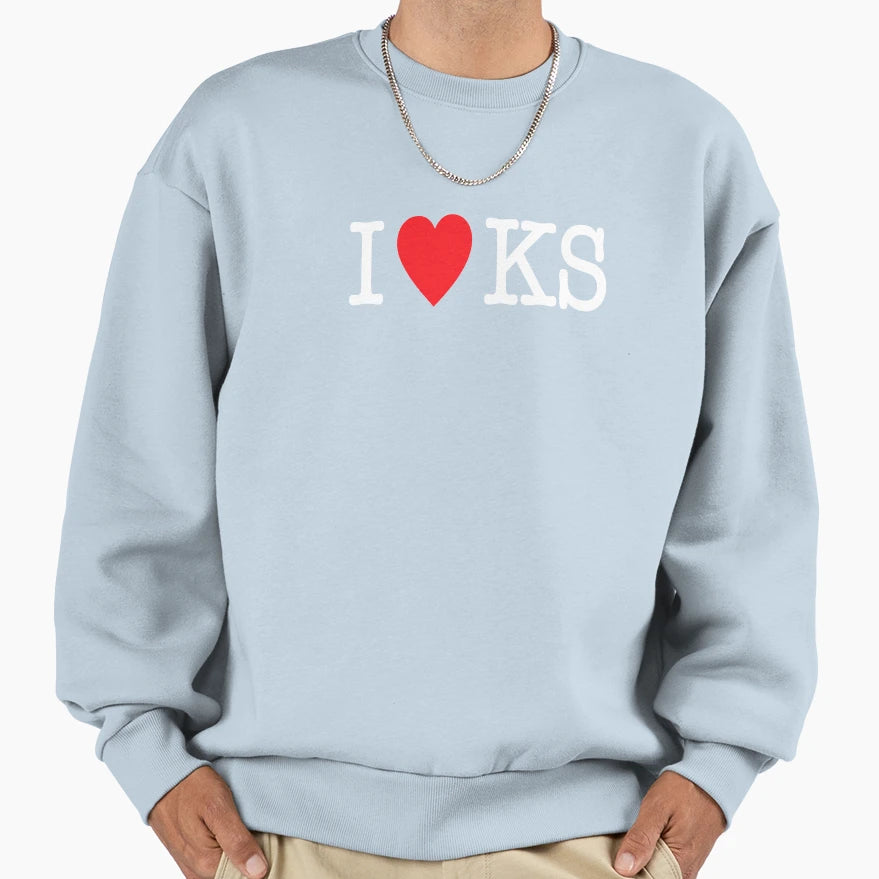 I Heart Ks Kansas Sweatshirt - Fun Novelty Design Unisex - T-Shirt, Sweatshirt, Hoodie