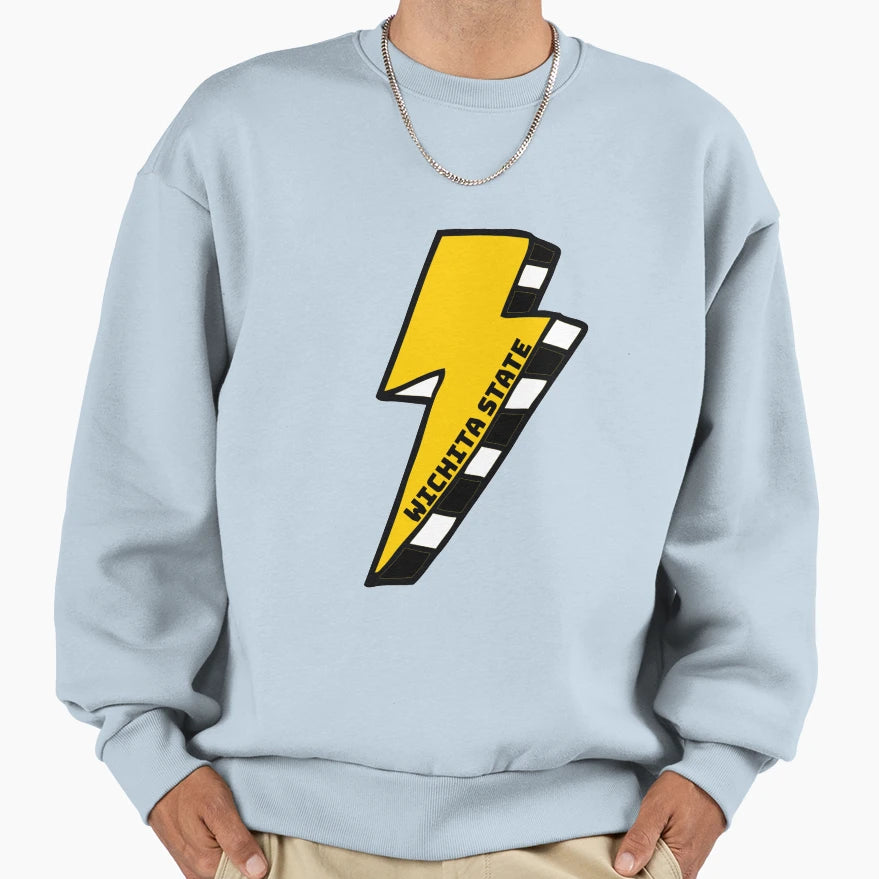Wichita State University Lightning Sweatshirt - Fun Novelty Design Unisex - T-Shirt, Sweatshirt, Hoodie