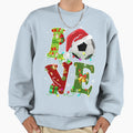 Soccer Funny Sports Lover Ball Santa Sweatshirt - Minimalist Print Unisex - T-Shirt, Sweatshirt, Hoodie