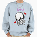 Uwu Skull Sweatshirt - Unique Graphic for Adults - T-Shirt, Sweatshirt, Hoodie