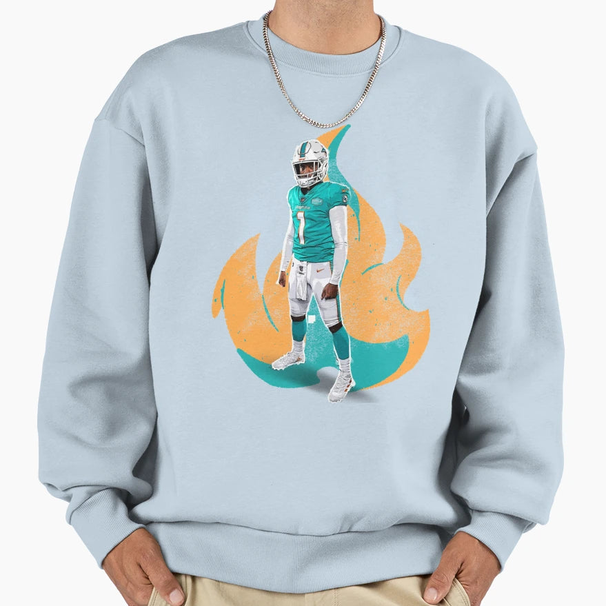 TH Dolphins Sweatshirt - Casual Everyday Wear Men Women - T-Shirt, Sweatshirt, Hoodie