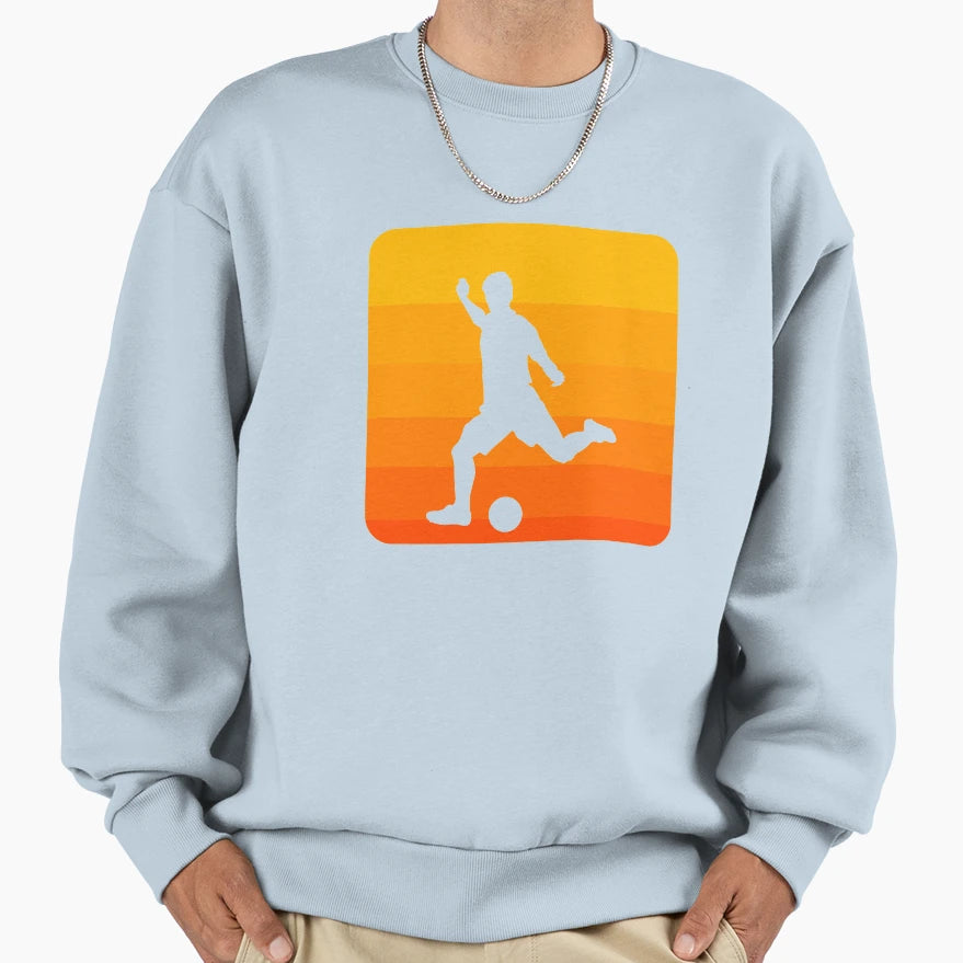 Football Shooting Soccer Gifts Sweatshirt - Minimalist Print for Adults - T-Shirt, Sweatshirt, Hoodie
