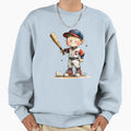Little Baseball Ready To Hit Sweatshirt - Aesthetic Graphic for Adults - T-Shirt, Sweatshirt, Hoodie