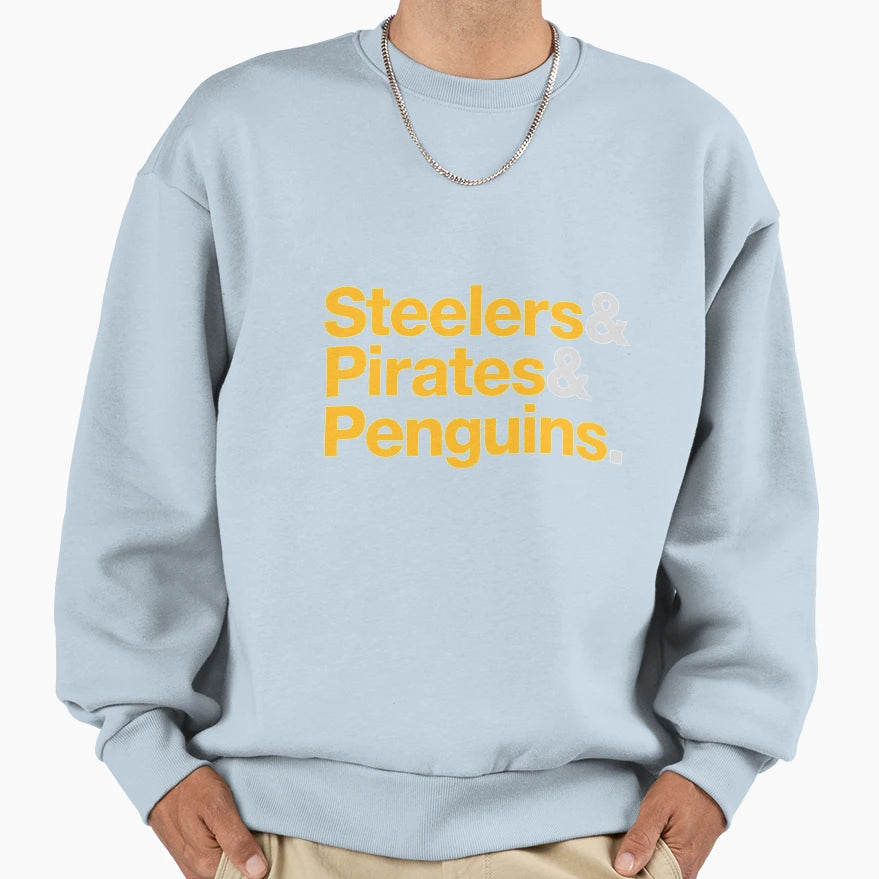 Pittsburgh Sports Teams 412 Sweatshirt - Novelty Apparel Unisex - T-Shirt, Sweatshirt, Hoodie