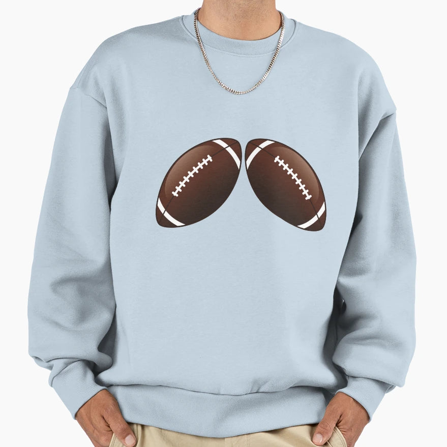 Football Is Fans Sweatshirt - Minimalist Print for Adults - T-Shirt, Sweatshirt, Hoodie