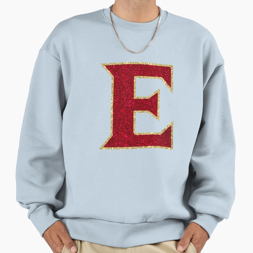 Elon Glitter Logo Sweatshirt - Minimalist Print for Adults - T-Shirt, Sweatshirt, Hoodie