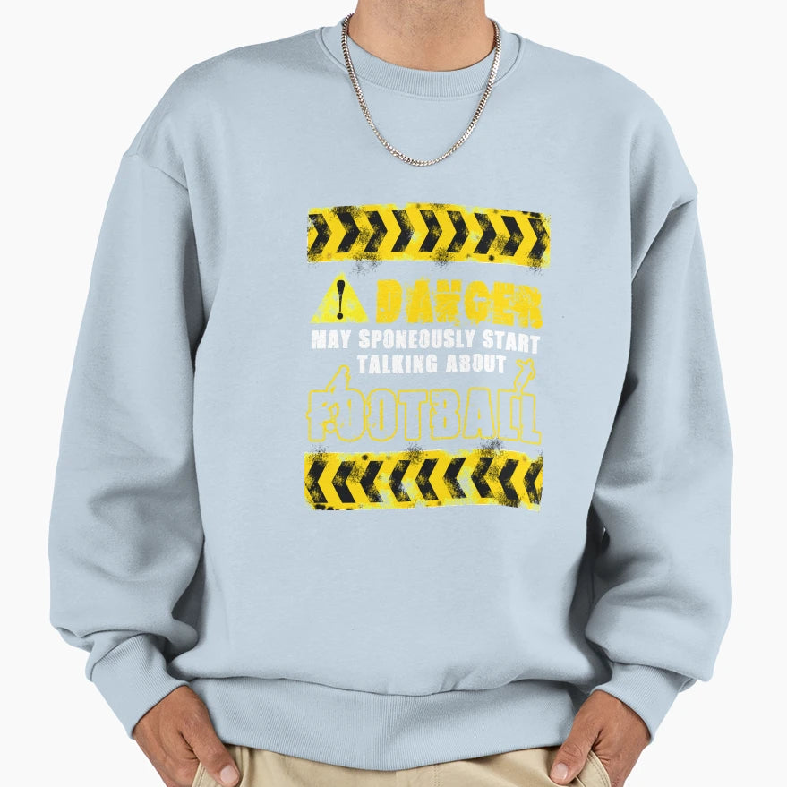 Danger Football Sweatshirt - Trendy Graphic for Adults - T-Shirt, Sweatshirt, Hoodie