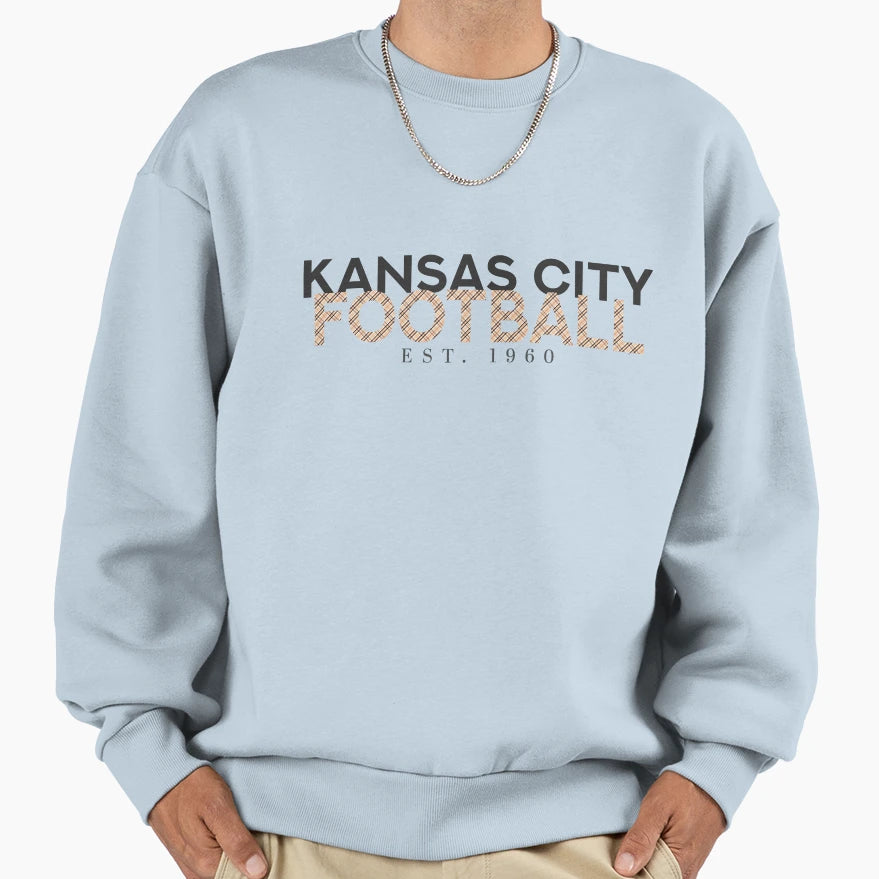 Kc Plaid 5 Sweatshirt - Unique Graphic Unisex - T-Shirt, Sweatshirt, Hoodie