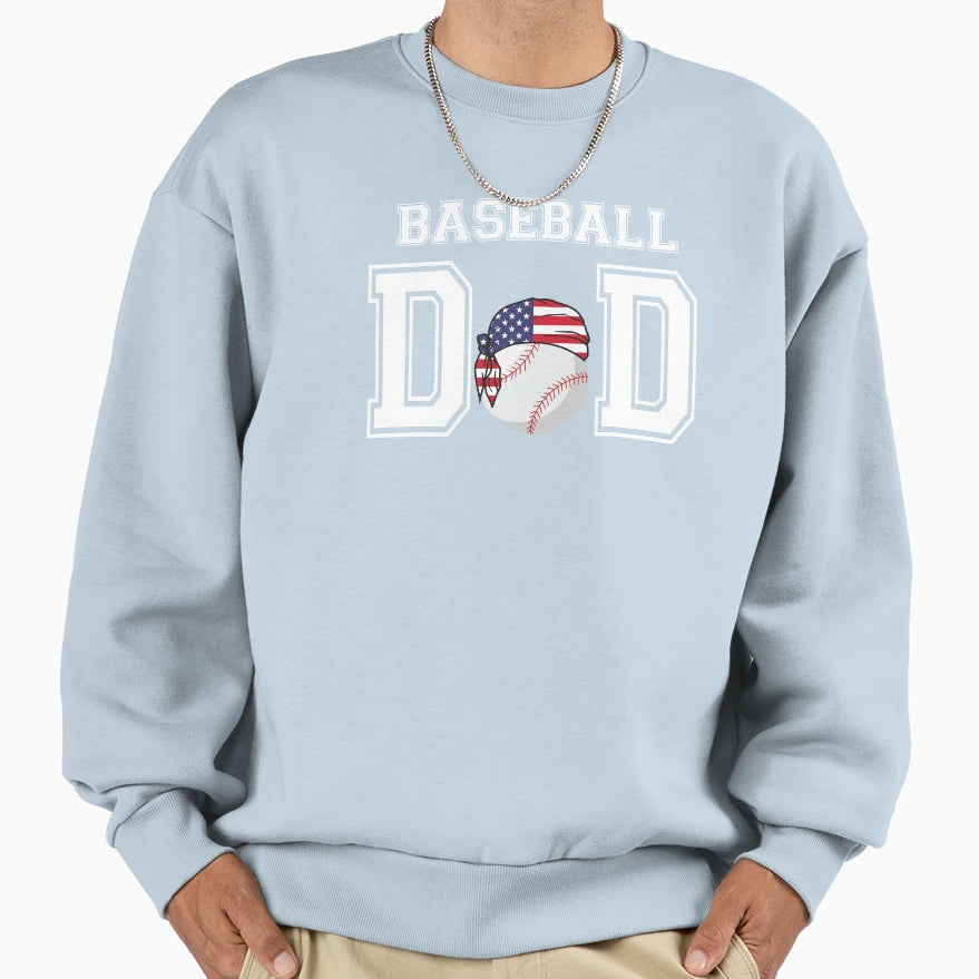 Baseball Dad Jersey Sweatshirt - Graphic Print Men Women - T-Shirt, Sweatshirt, Hoodie