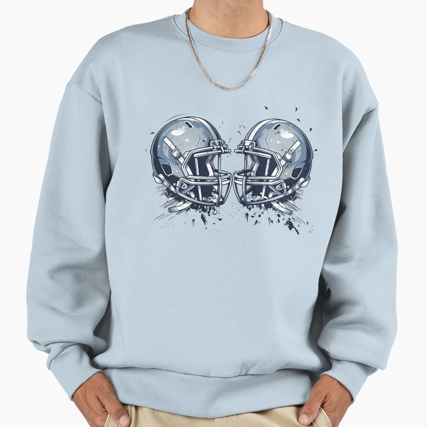 American Football Helmets Sweatshirt - Custom Art Print Men Women - T-Shirt, Sweatshirt, Hoodie