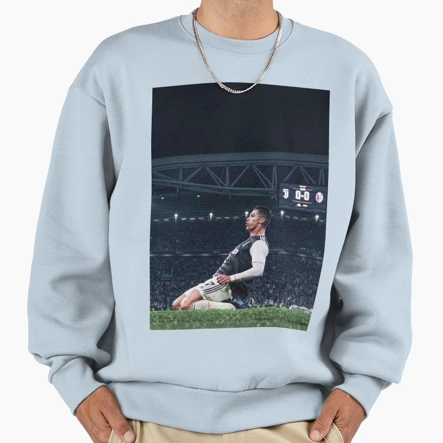 Wallpaper Cristiano Celebration Sweatshirt - Custom Art Print for Adults - T-Shirt, Sweatshirt, Hoodie