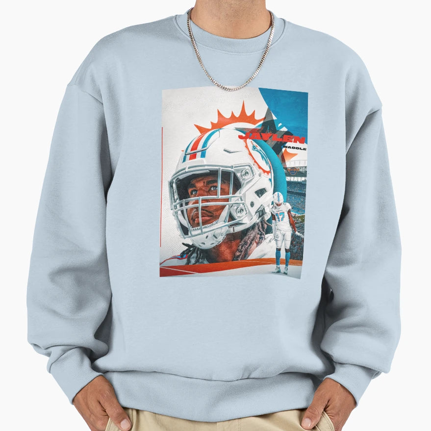 Jaylen Waddle Sweatshirt - Graphic Print for Adults - T-Shirt, Sweatshirt, Hoodie