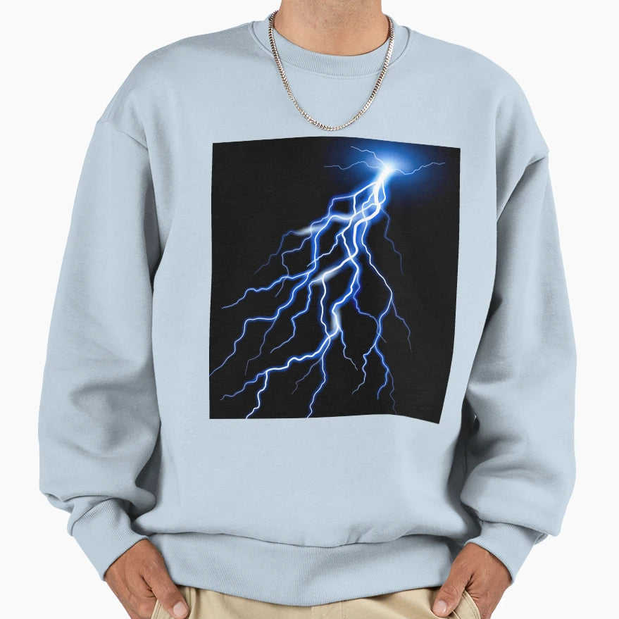 Strong Thunder Accompanied Sweatshirt - Custom Art Print Men Women - T-Shirt, Sweatshirt, Hoodie