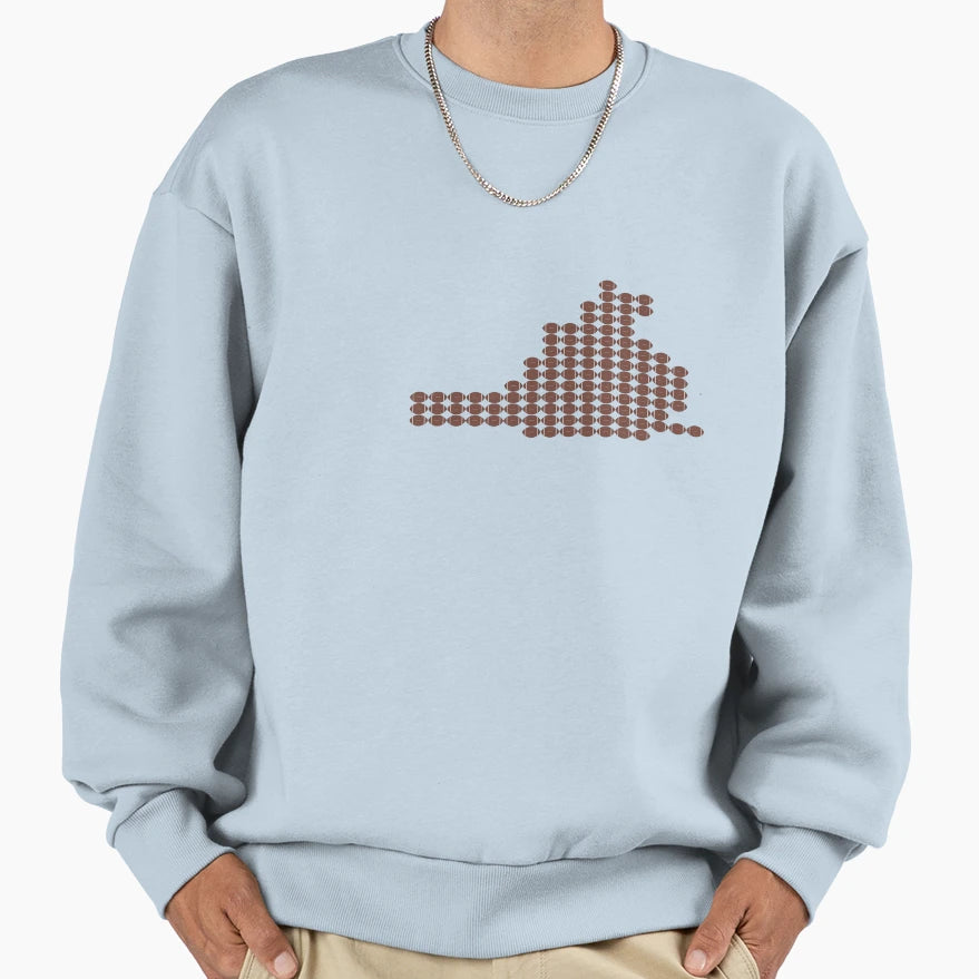 Virginia Football Fill Sweatshirt - Novelty Apparel Men Women - T-Shirt, Sweatshirt, Hoodie