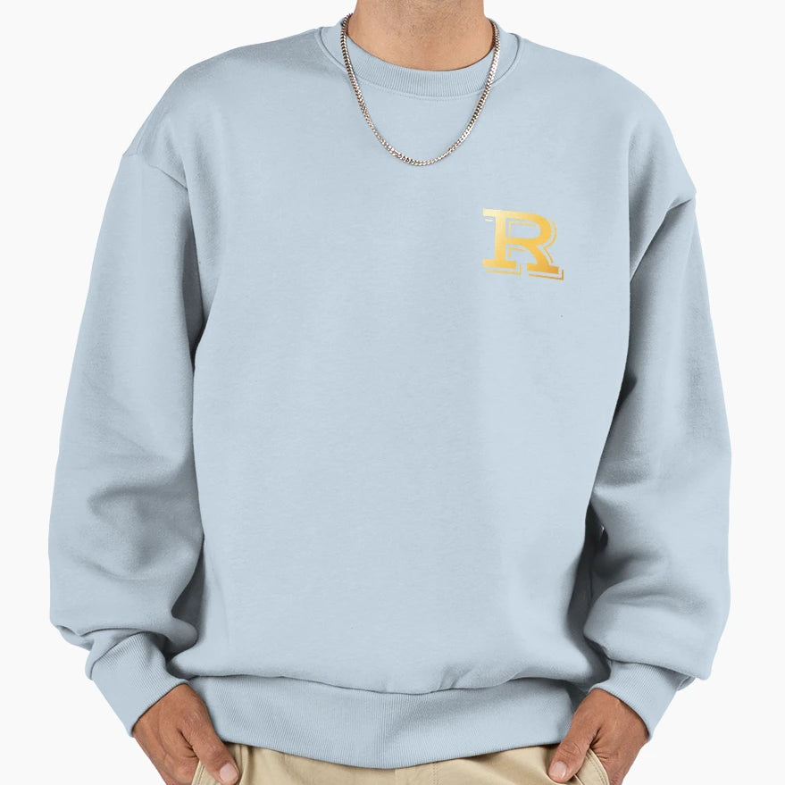 Gold Monogram Initial Letter R Sweatshirt - Custom Art Print Unisex - T-Shirt, Sweatshirt, Hoodie