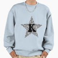 K Silver Star Sweatshirt - Fun Novelty Design Men Women - T-Shirt, Sweatshirt, Hoodie