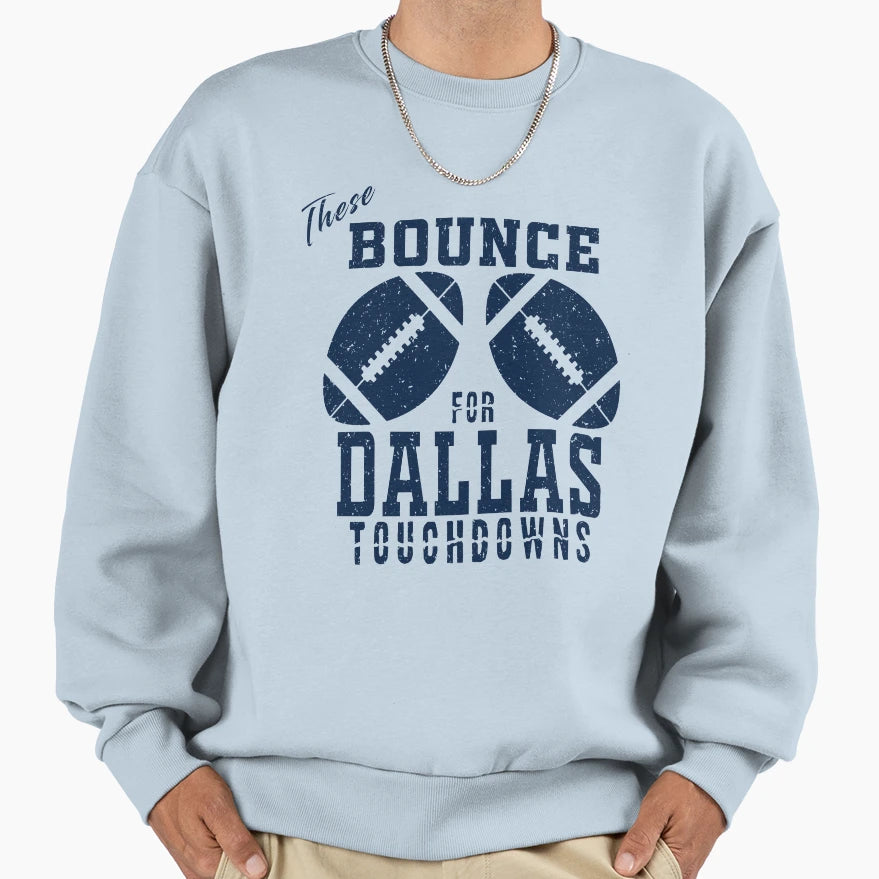 Funny Dallas Pro Football Bouncing Sweatshirt - Minimalist Print Unisex - T-Shirt, Sweatshirt, Hoodie