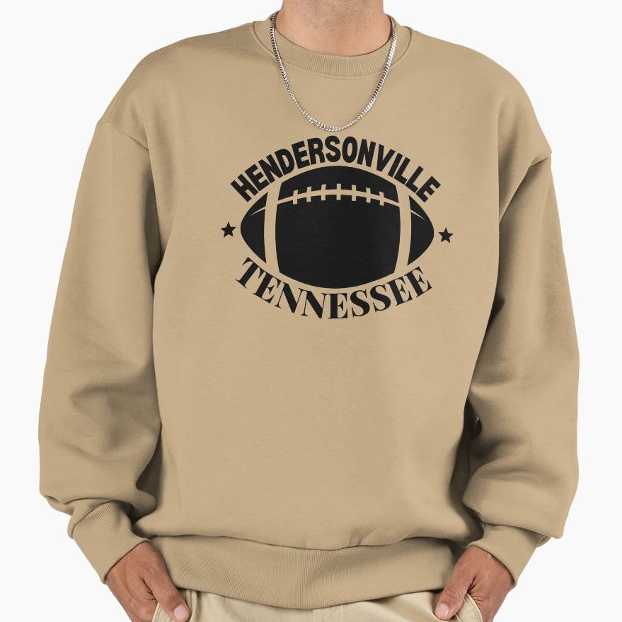 Hendersonville Tennessee Football Sweatshirt - Custom Art Print for Adults - T-Shirt, Sweatshirt, Hoodie