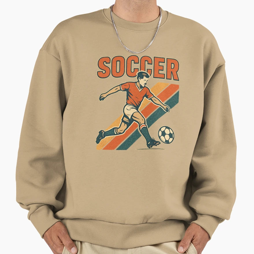 Soccer Action Flash Sweatshirt - Aesthetic Graphic for Adults - T-Shirt, Sweatshirt, Hoodie