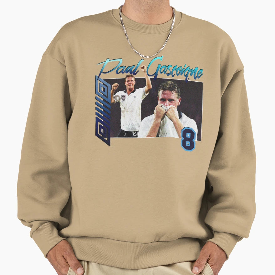 Paul Gascoigne 90S Sweatshirt - Trendy Graphic for Adults - T-Shirt, Sweatshirt, Hoodie