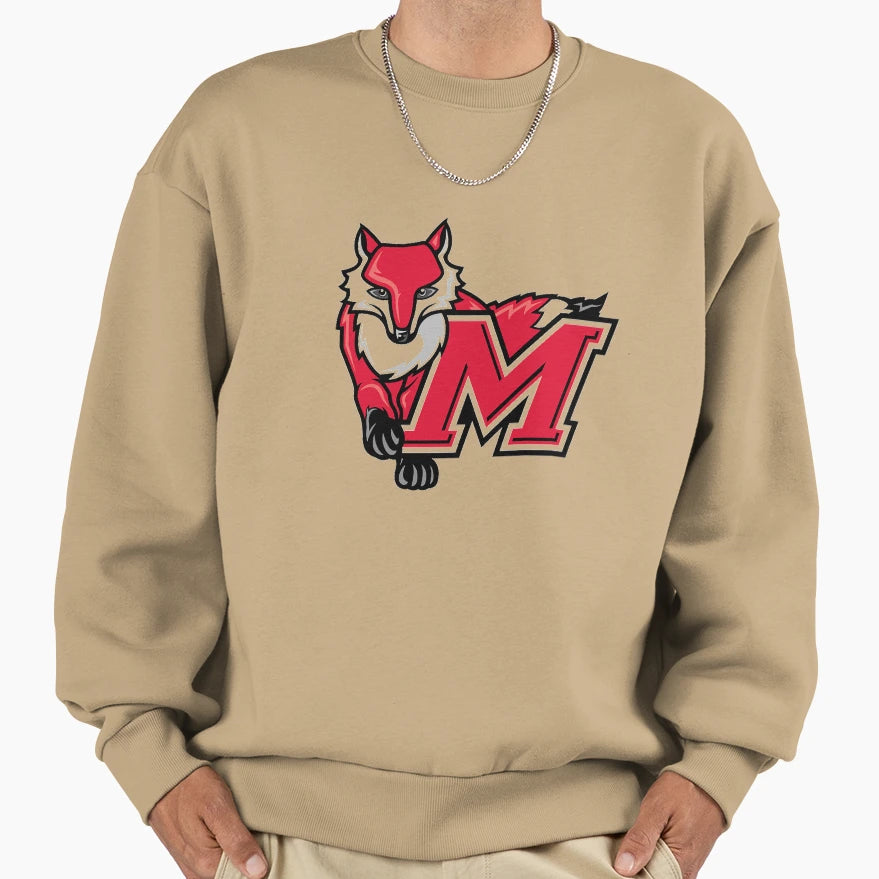 Red Wolf Sweatshirt - Fun Novelty Design Unisex - T-Shirt, Sweatshirt, Hoodie