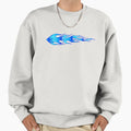 Blue Flames Sweatshirt - Minimalist Print Men Women - T-Shirt, Sweatshirt, Hoodie