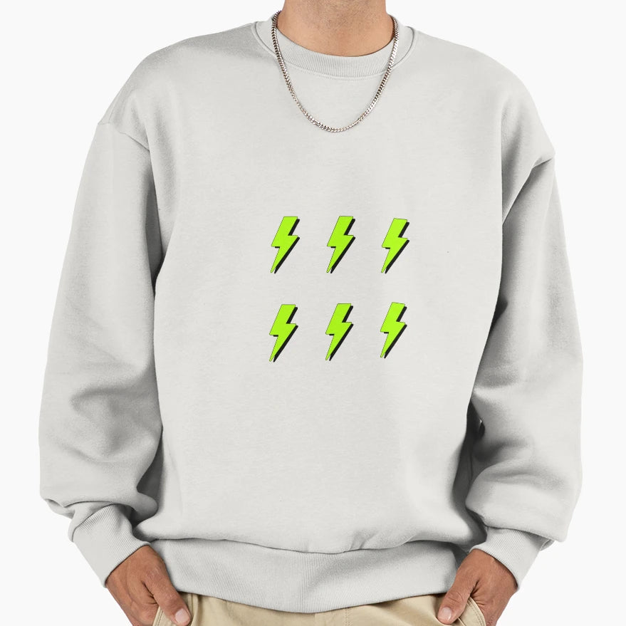 Lightning Bolts Sweatshirt - Novelty Apparel for Adults - T-Shirt, Sweatshirt, Hoodie