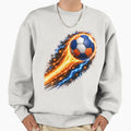 Fire And Lightning Handball Sweatshirt - Casual Everyday Wear Men Women - T-Shirt, Sweatshirt, Hoodie