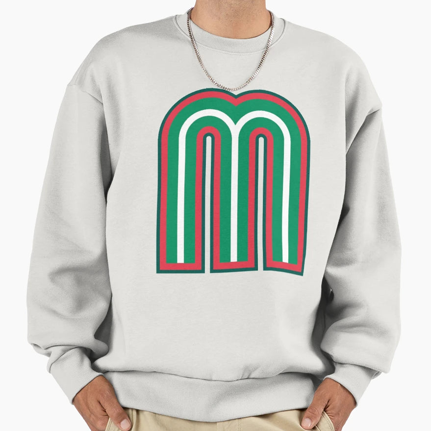 Baseball Mexico Sweatshirt - Minimalist Print Men Women - T-Shirt, Sweatshirt, Hoodie