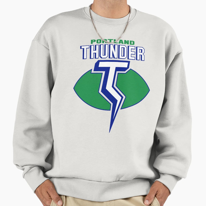 Wfl Portland Thunder Sweatshirt - Casual Everyday Wear Unisex - T-Shirt, Sweatshirt, Hoodie
