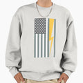 Electrician Flag Us Sweatshirt - Aesthetic Graphic for Adults - T-Shirt, Sweatshirt, Hoodie