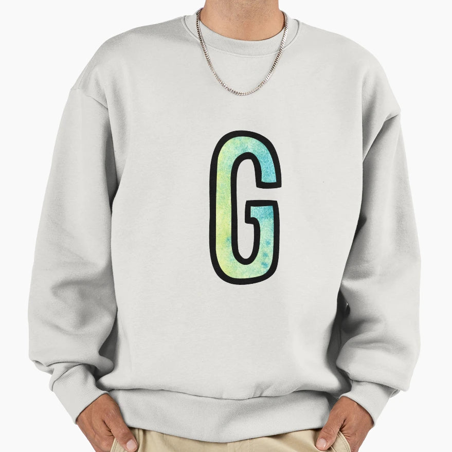 Letter G Sweatshirt - Unique Graphic Men Women - T-Shirt, Sweatshirt, Hoodie