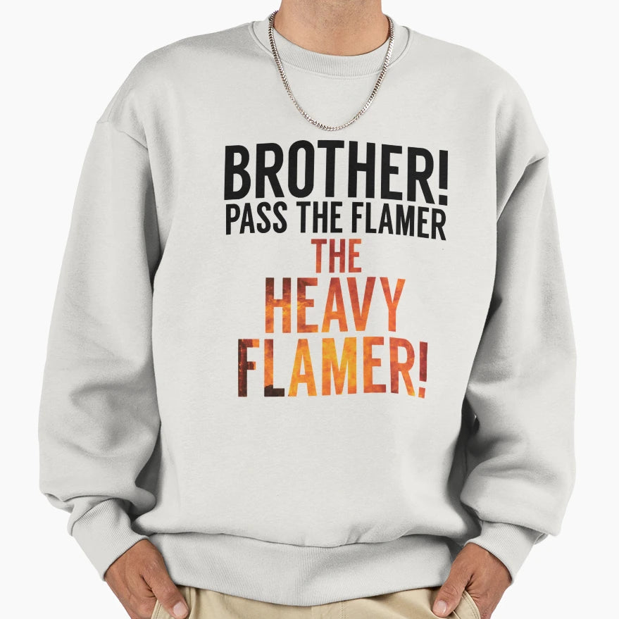 Crispy Barbecued Flamer Sweatshirt - Aesthetic Graphic for Adults - T-Shirt, Sweatshirt, Hoodie