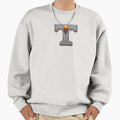 Gray Skull T Orange Sweatshirt - Trendy Graphic Men Women - T-Shirt, Sweatshirt, Hoodie