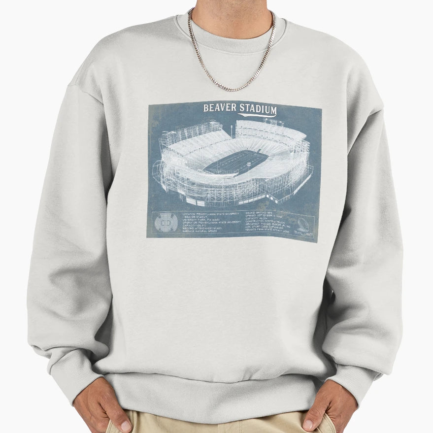 Beaver Stadium Sweatshirt - Unique Graphic Unisex - T-Shirt, Sweatshirt, Hoodie