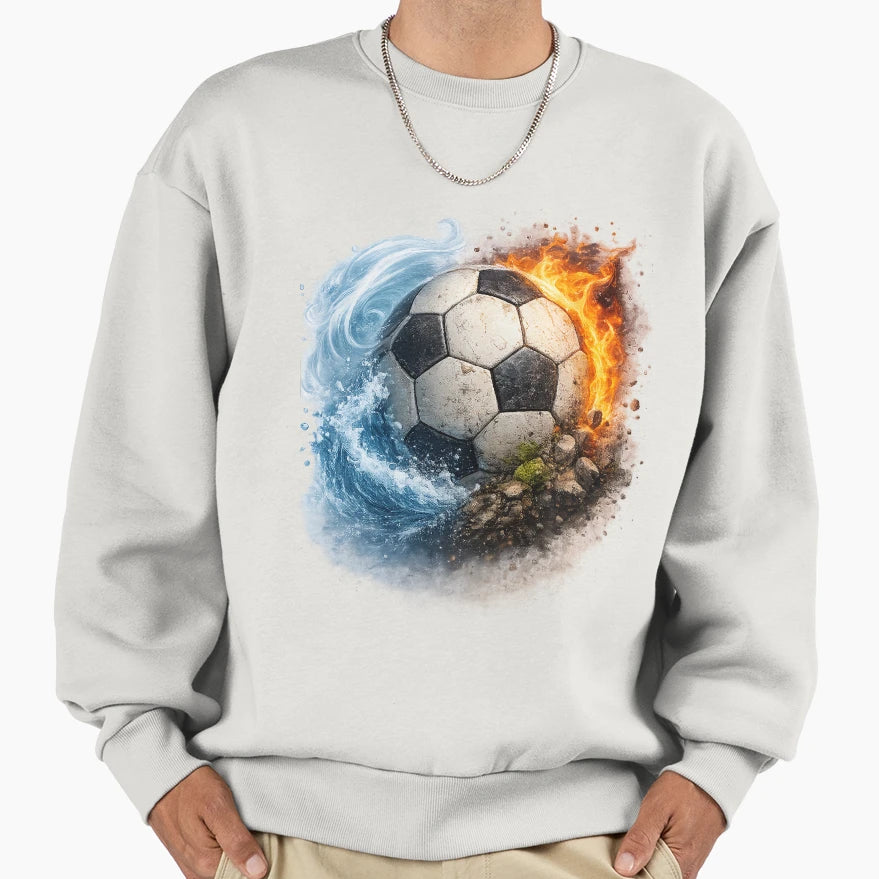 Soccer 4 Elements Sweatshirt - Custom Art Print Men Women - T-Shirt, Sweatshirt, Hoodie