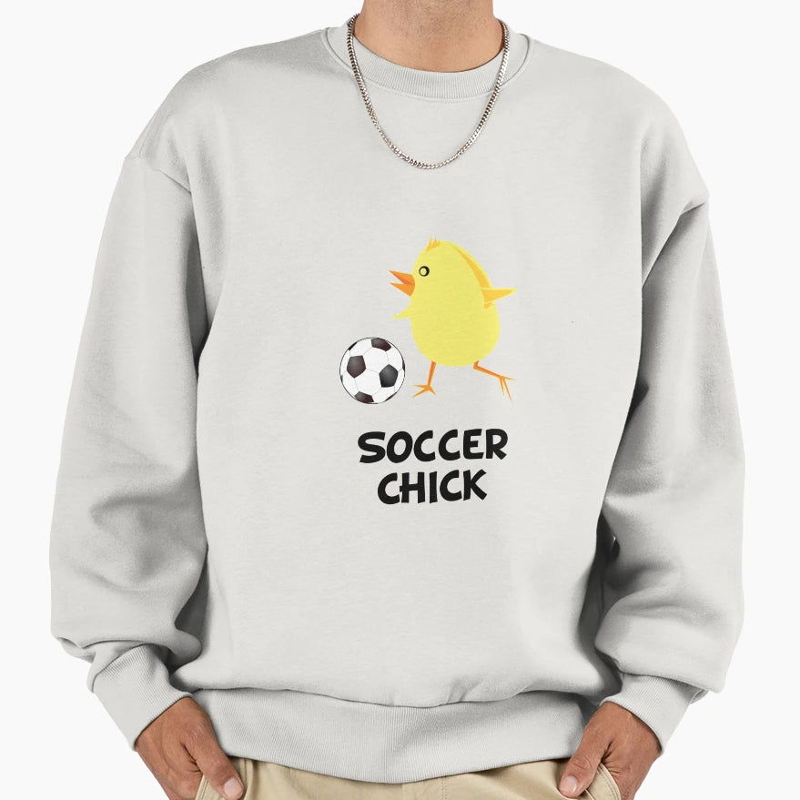 Soccer Chick Sweatshirt - Unique Graphic Men Women - T-Shirt, Sweatshirt, Hoodie